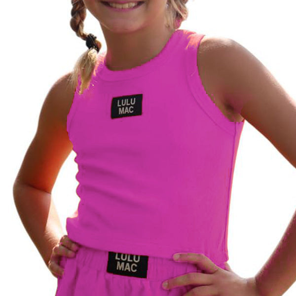 HOT PINK KIDS TANK