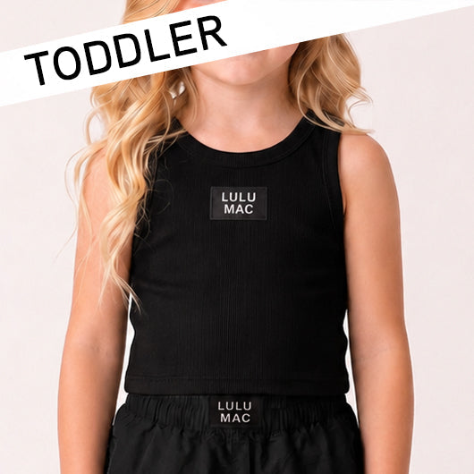 BLACK TODDLER TANK