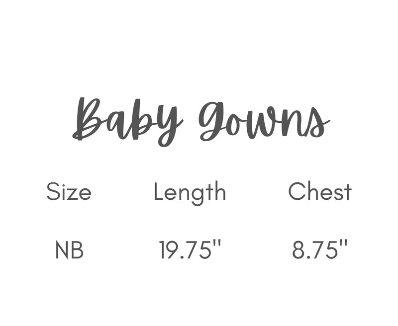 Christmas Baby Gown – PRE-ORDER | Size 0–3M