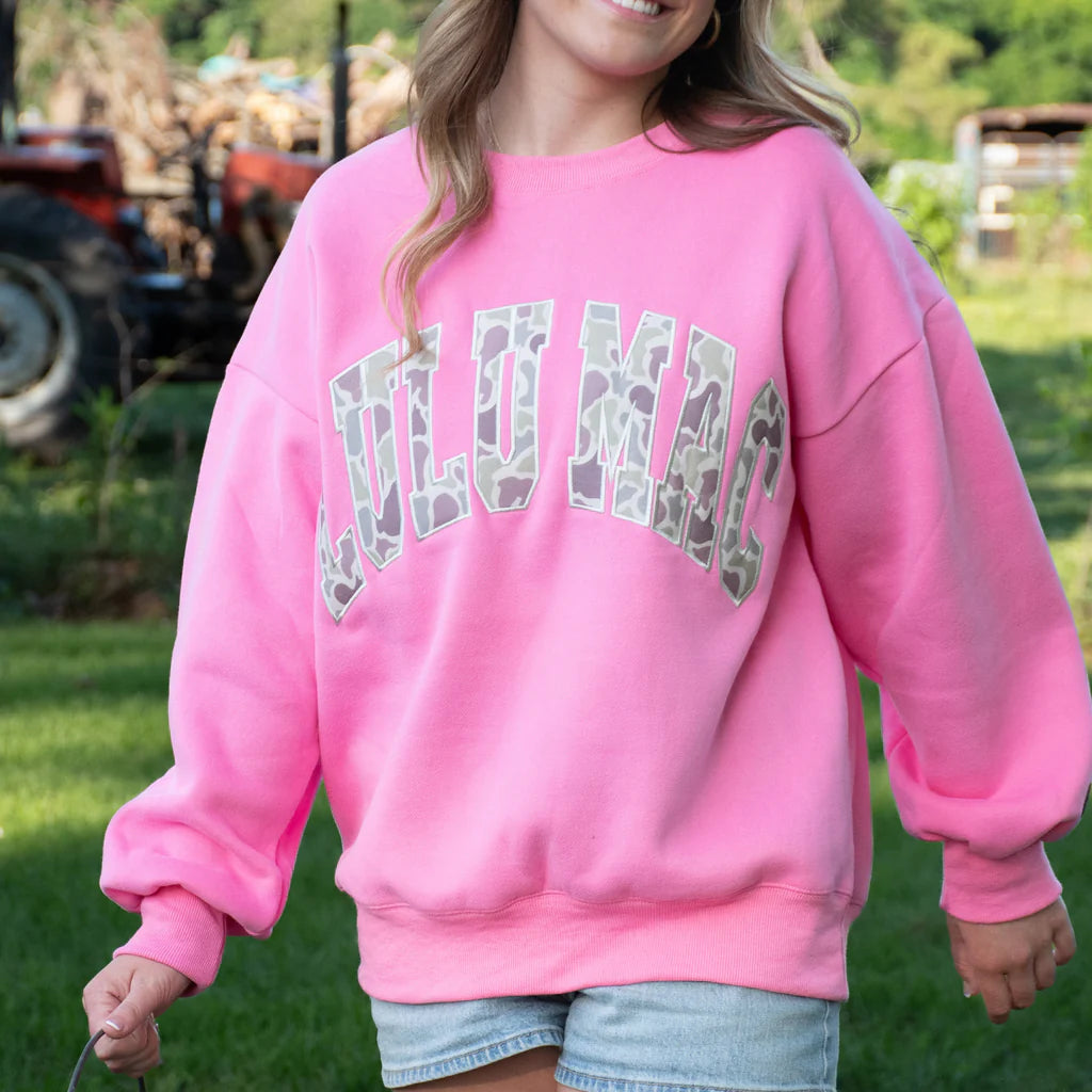 ADULT CAMO BUBBLEGUM SWEATSHIRT