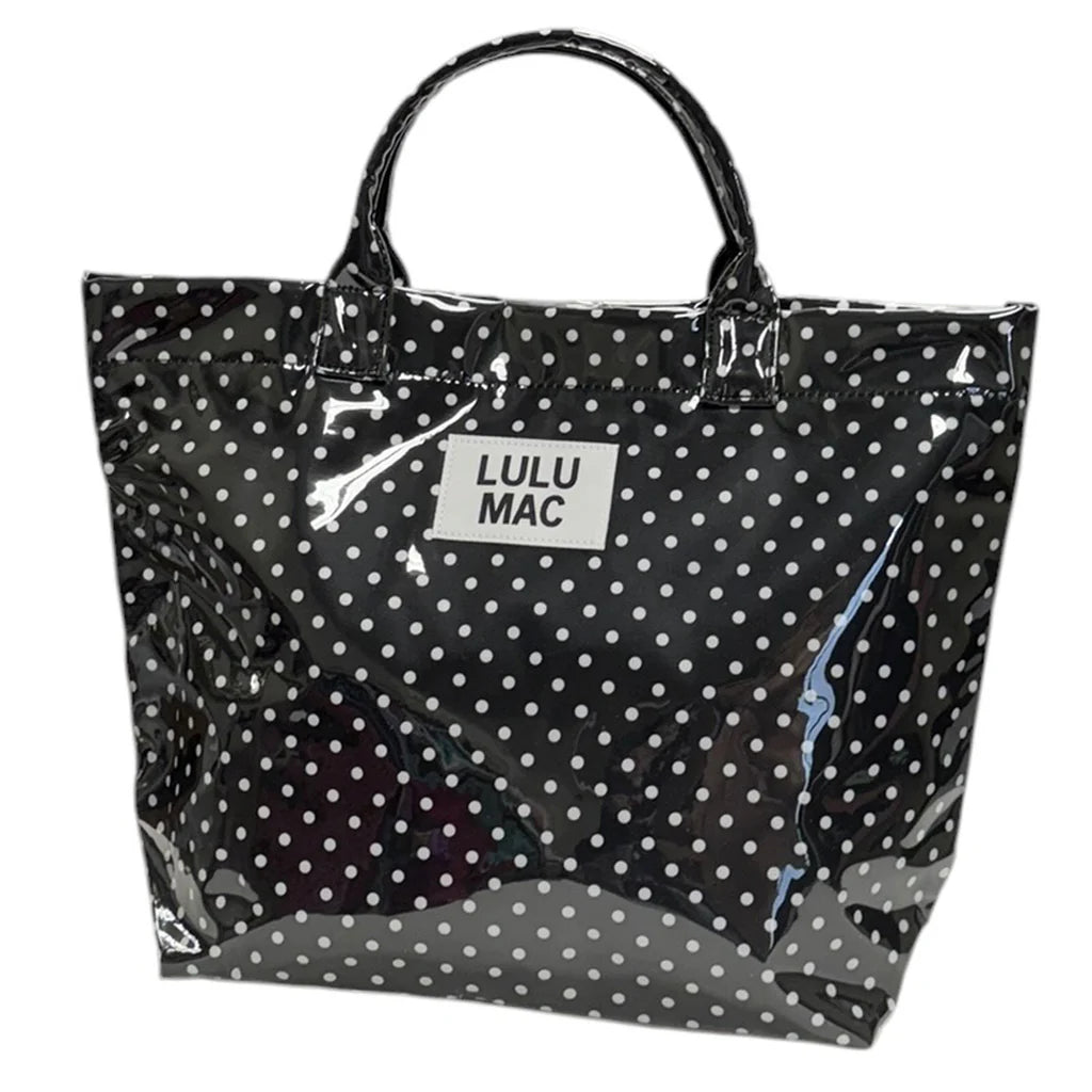 LM TOTE BAG BLACK/WHITE DOT