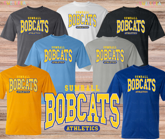 Sumrall Bobcats Athletics Arched (Gold) *