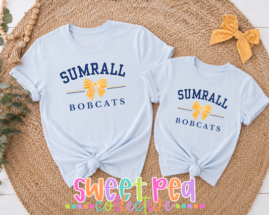 SUMRALL BOBCATS PREPPY BOW