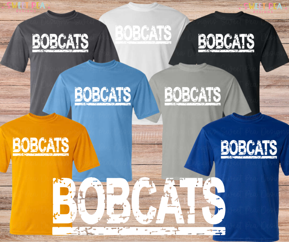 Distressed Bobcats (White) *