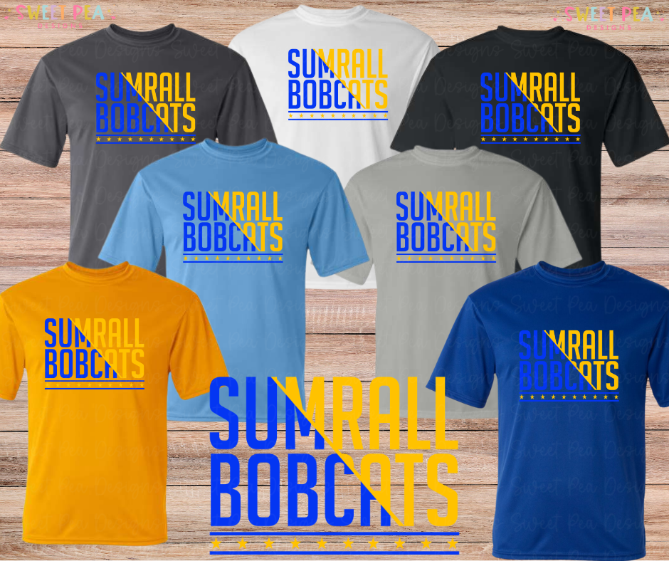 Sumrall Bobcats Split Colors (Blue/Gold) *