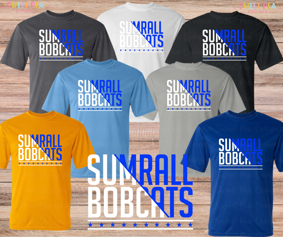 Sumrall Bobcats Split Colors (Blue/White) *