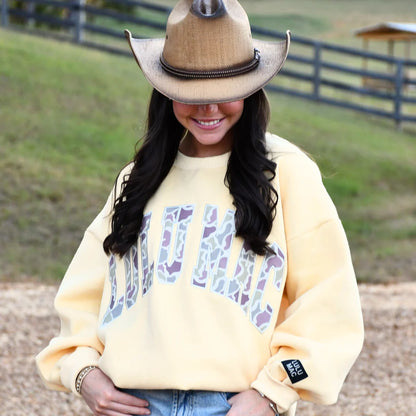CAMO BUTTER SWEATSHIRT