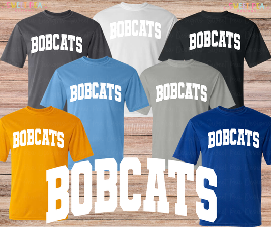 Bobcats Arched (White) *