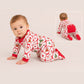 Christmas Button Flap Baby Footie – PRE-ORDER | Newborn–18M