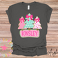Personalized Pink Christmas Tree Tee (Infant)