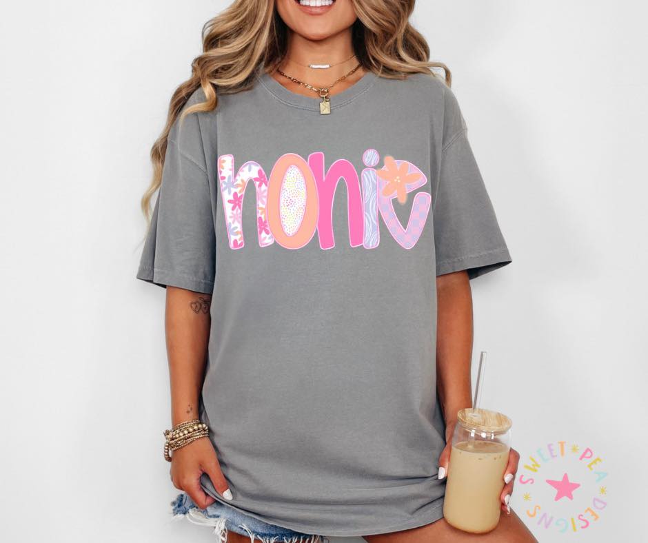 Personalized "Spring Flower" Alpha Tees