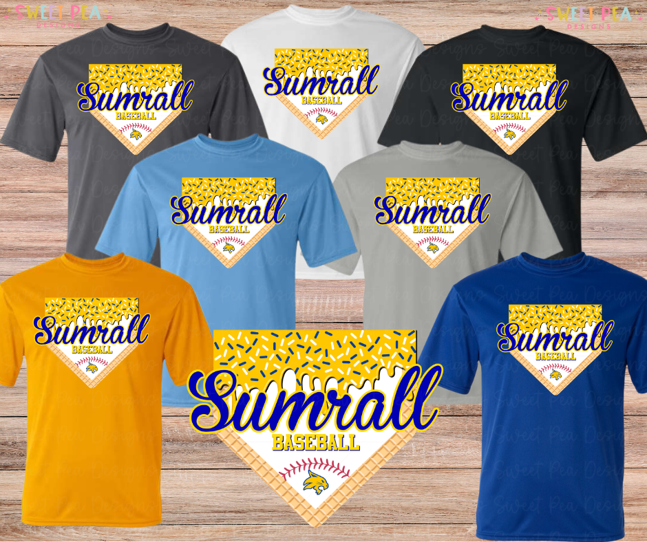 Sumrall Baseball Drip (Gold)  *