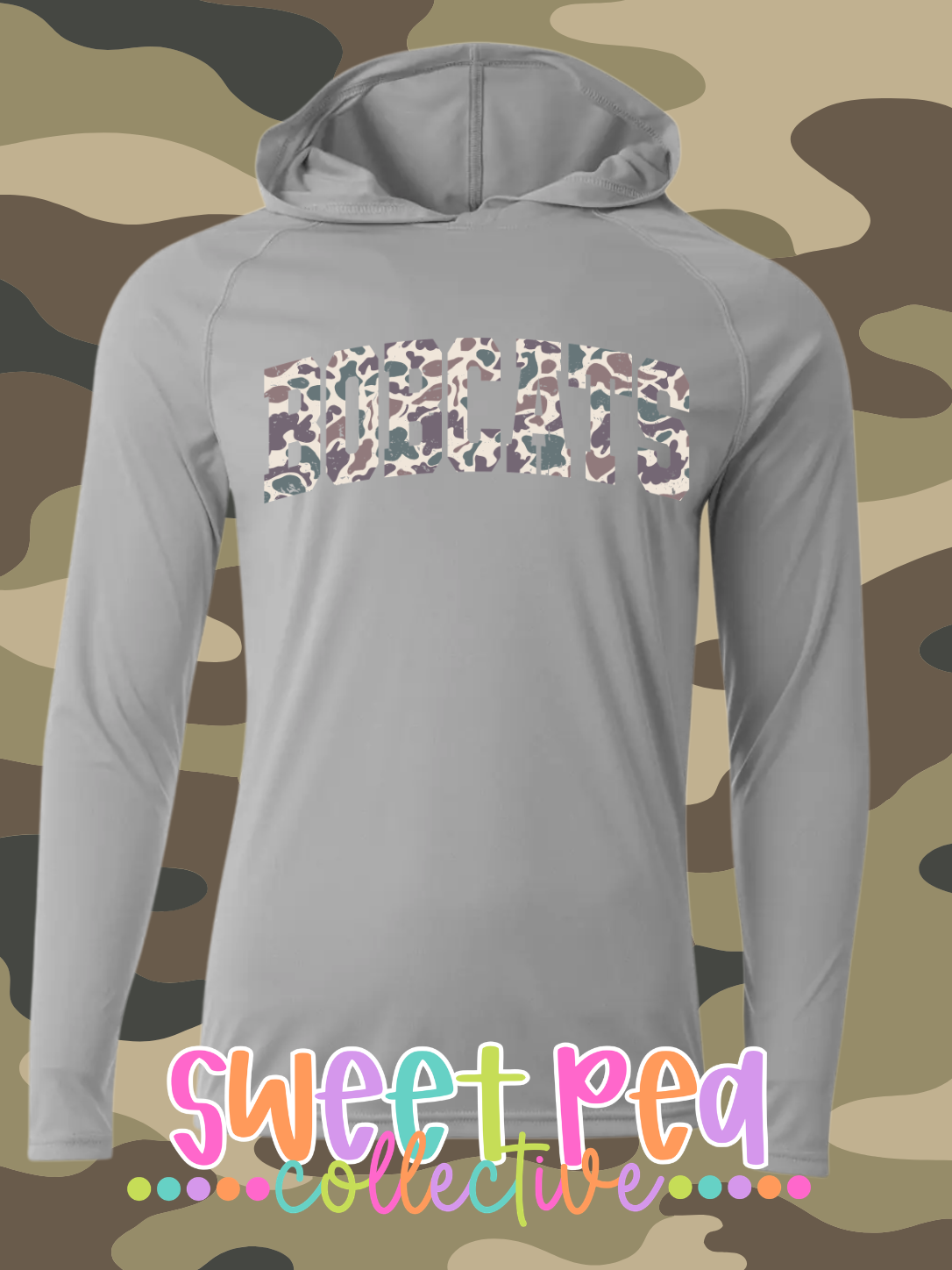 CAMO LONG SLEEVES HOODIE