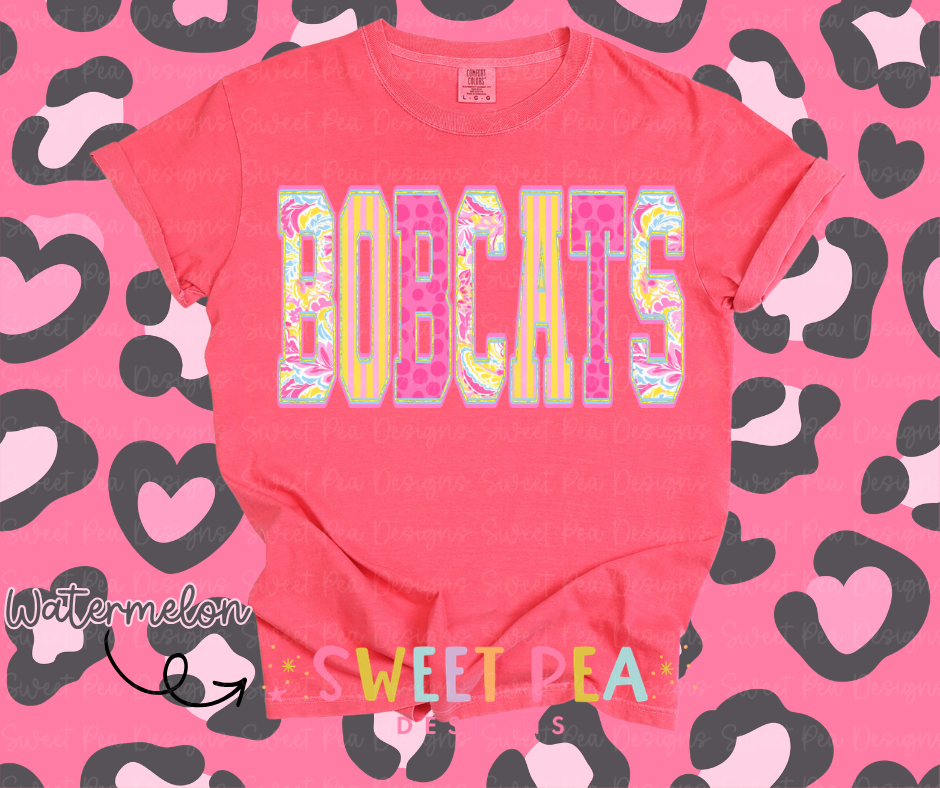 Preppy Paisley Bobcats