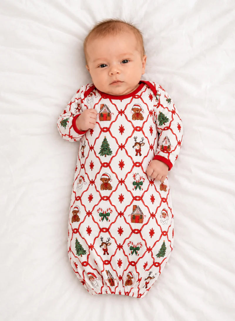 Christmas Baby Gown – PRE-ORDER | Size 0–3M