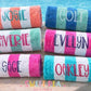 Monogram Beach Towels