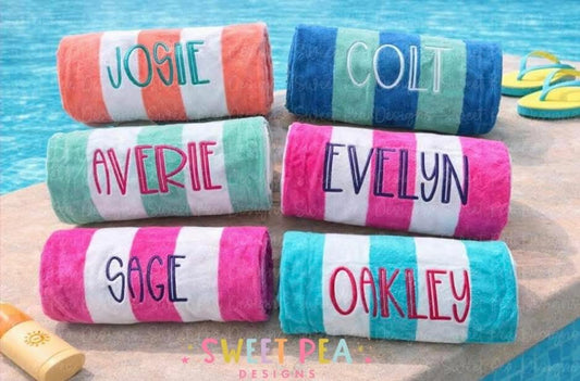 Monogram Beach Towels