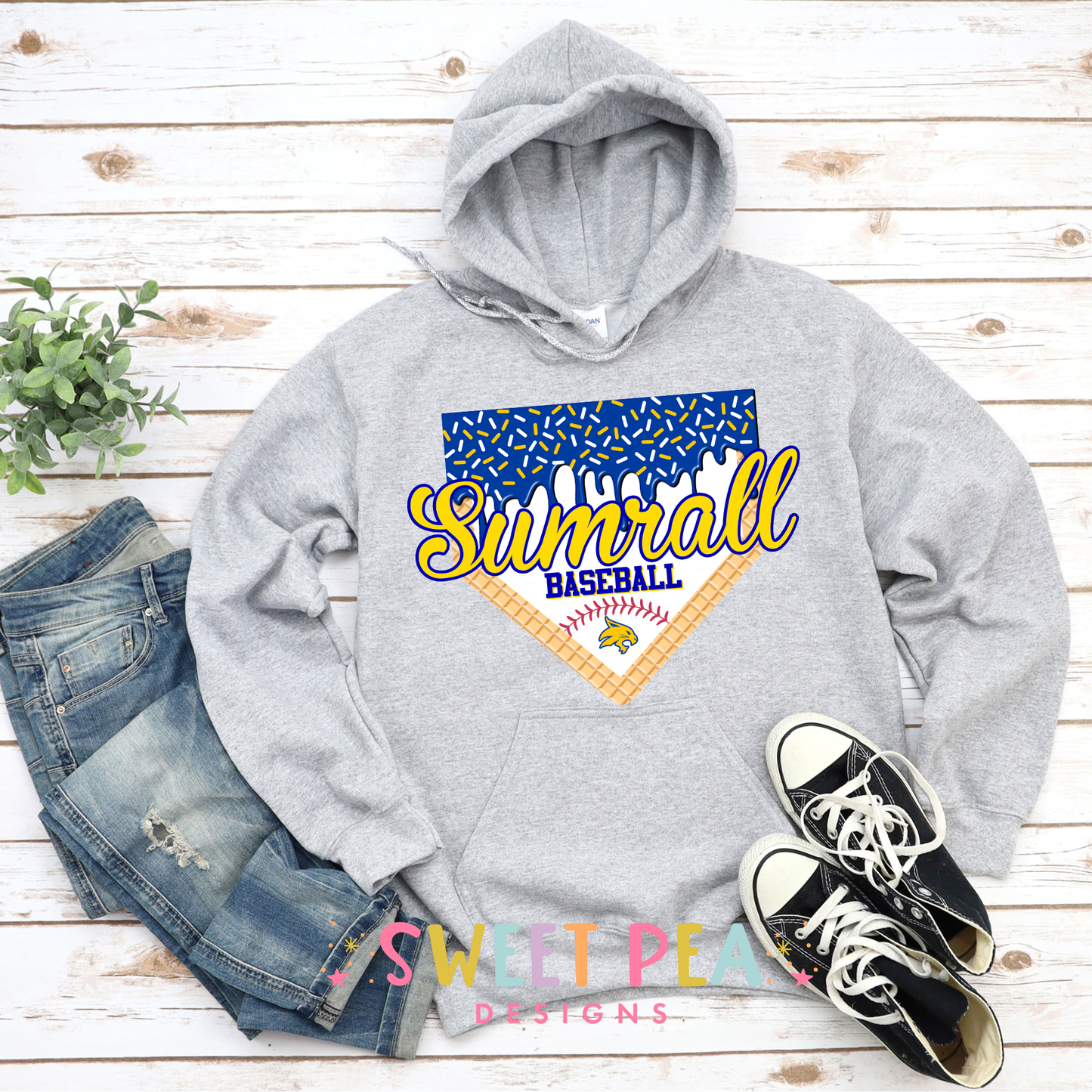 Sumrall Baseball Drip (Sweatshirts & Hoodies)