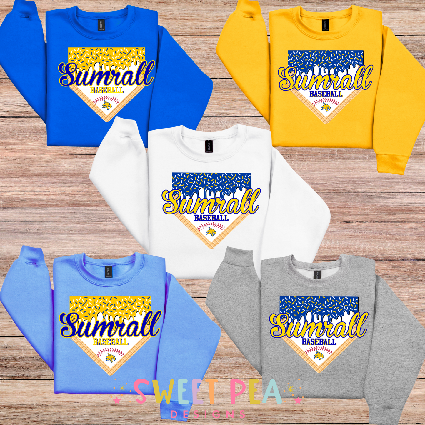 Sumrall Baseball Drip (Sweatshirts & Hoodies)