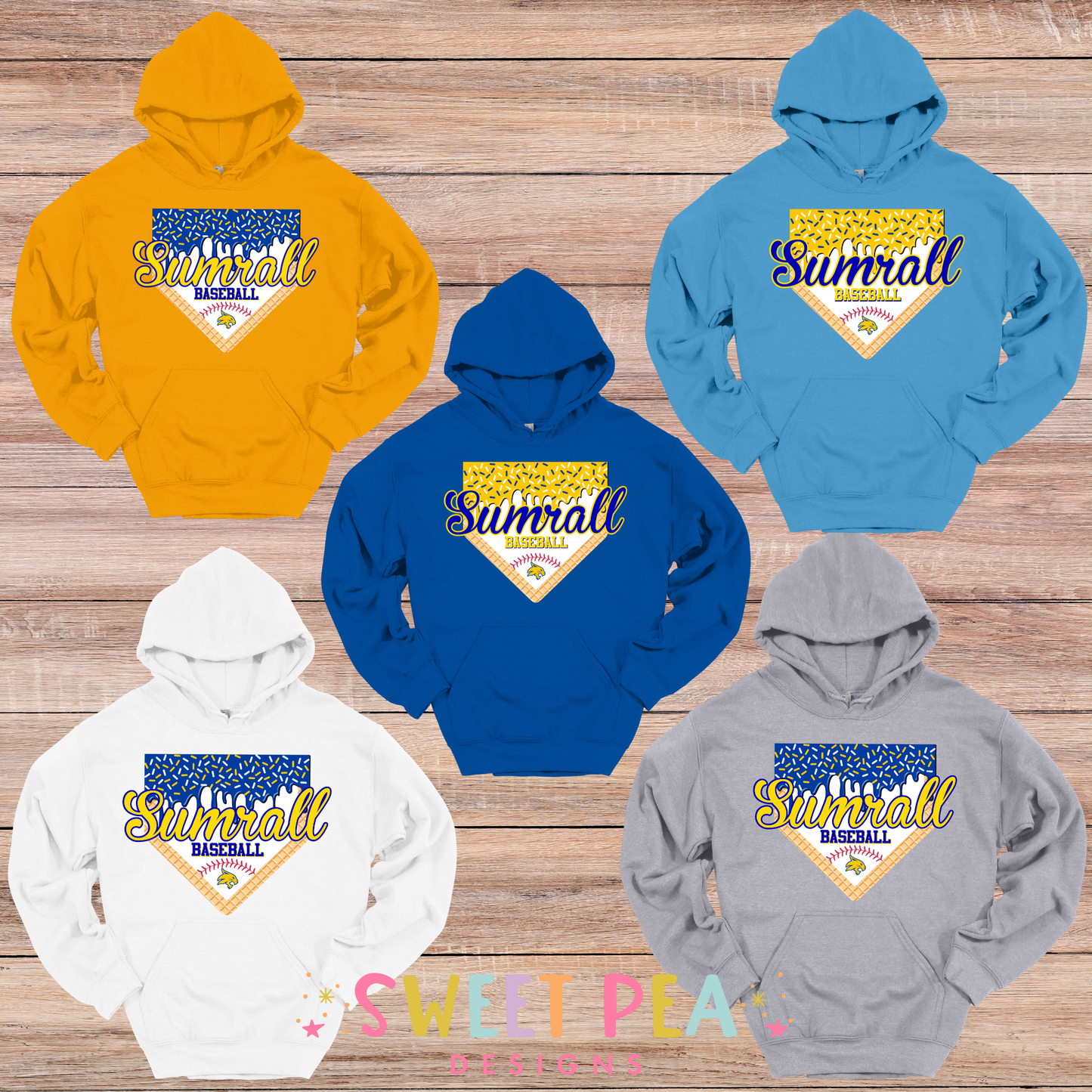 Sumrall Baseball Drip (Sweatshirts & Hoodies)