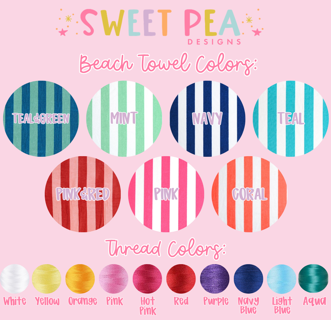 Monogram Beach Towels