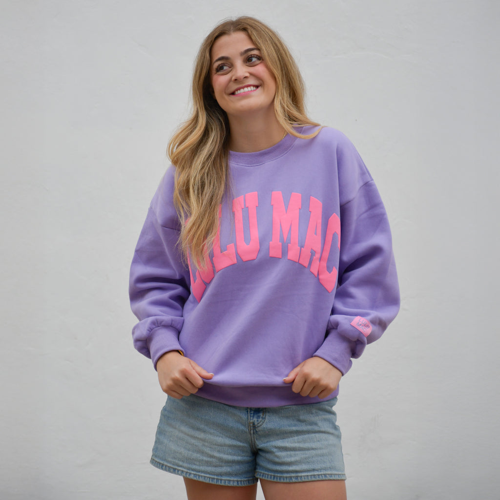 PURPLE/PINK PUFF SWEATSHIRT