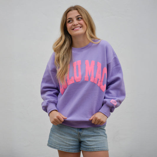 PURPLE/PINK PUFF SWEATSHIRT