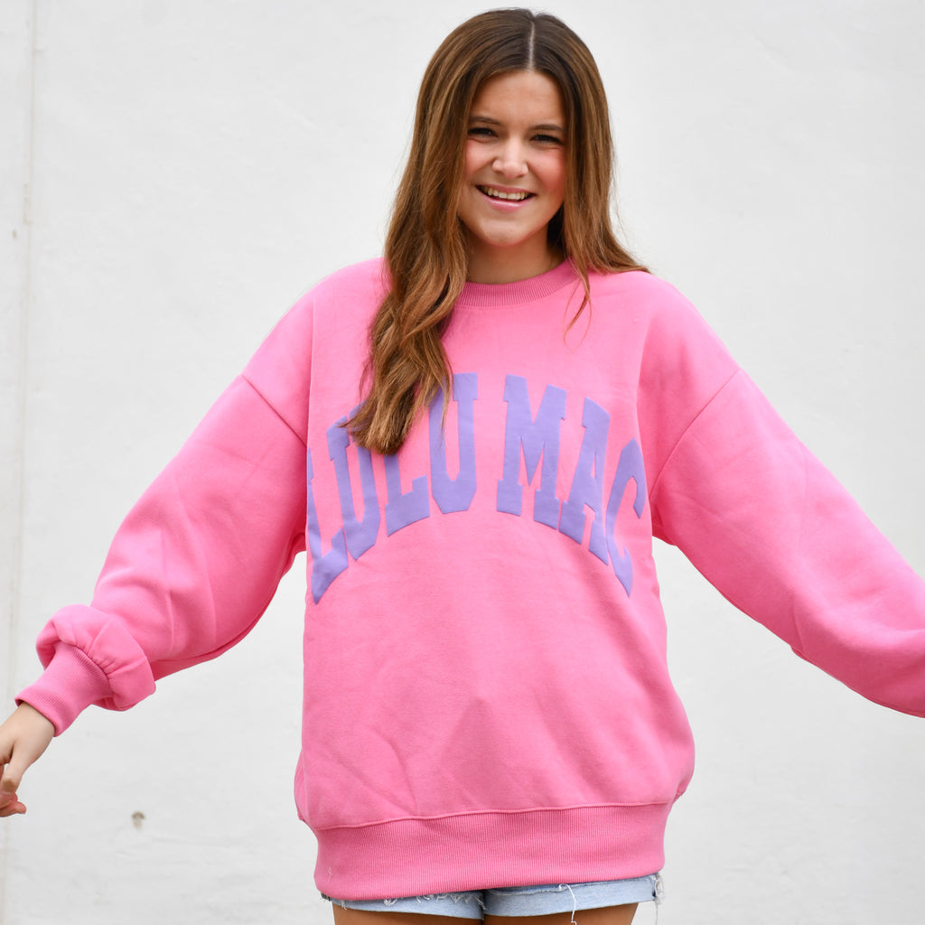 PINK/PURPLE PUFF SWEATSHIRT