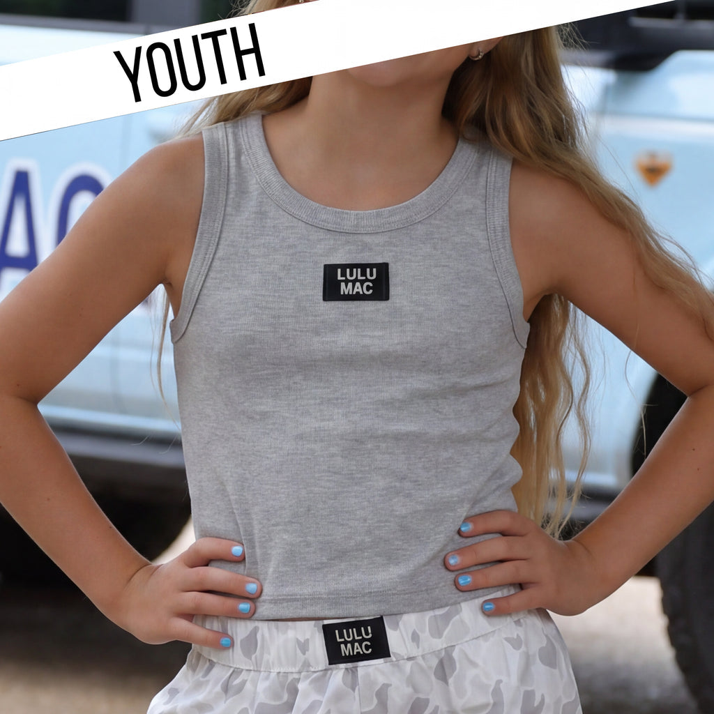 ATHLETIC GRAY KIDS TANK