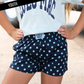 NAVY/LIGHT BLUE SMALL POLKA DOT KIDS SHORTS