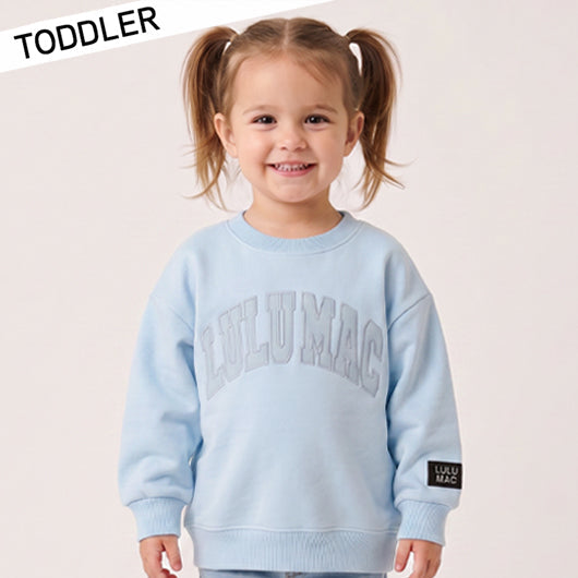 LIGHT BLUE MONO TODDLER SWEATSHIRT