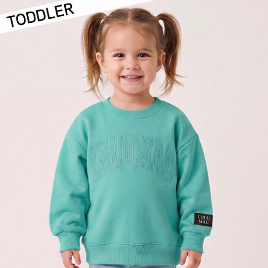 MINT MONO TODDLER SWEATSHIRT