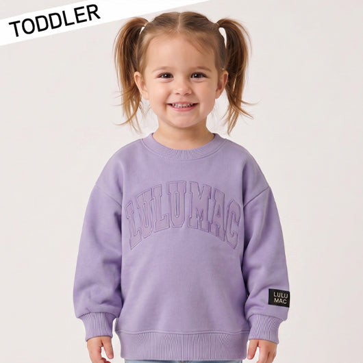 LAVENDER MONO TODDLER SWEATSHIRT