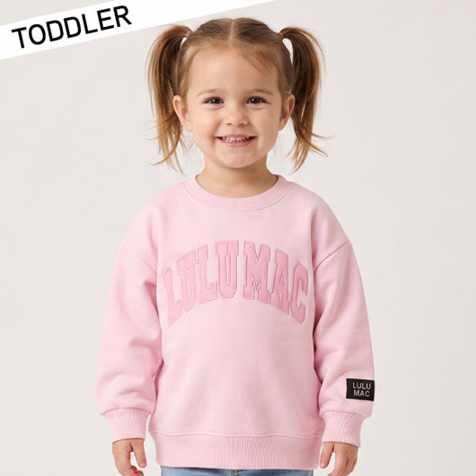 LIGHT PINK MONO TODDLER SWEATSHIRT
