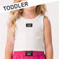WHITE TODDLER TANK