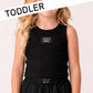 BLACK TODDLER TANK