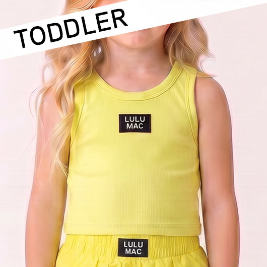 NEON YELLOW TODDLER TANK