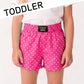 BUBBLE GUM MINI POLKA DOT TODDLER SHORTS