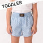 LIGHT BLUE MINI POLKA DOT TODDLER SHORTS