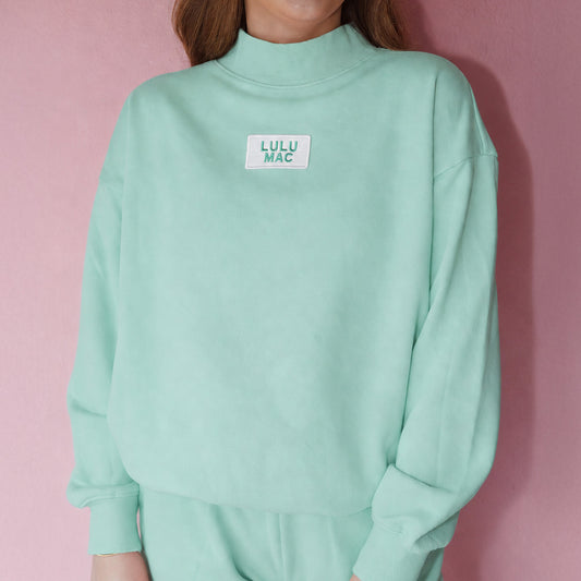SEAFOAM TERRY CLOTH LONG SLEEVES