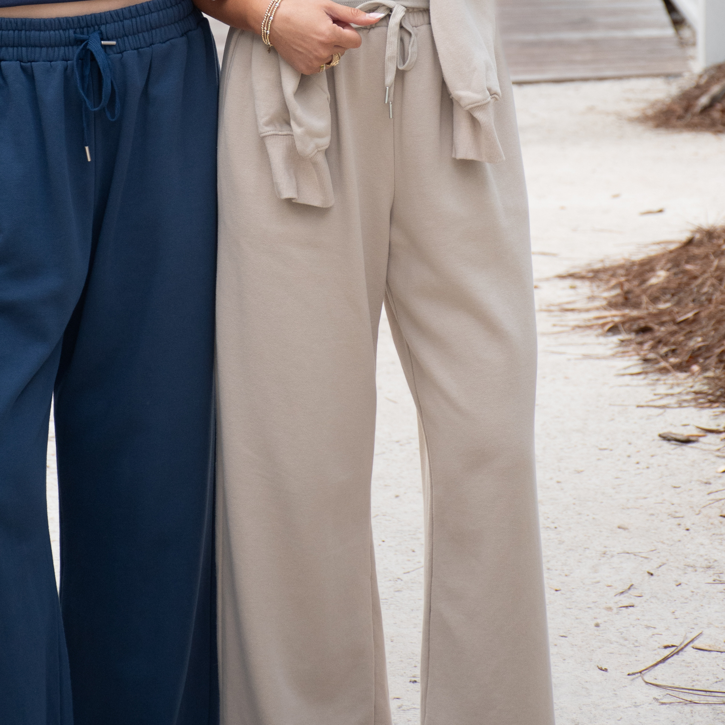 SAND TERRY CLOTH PANTS