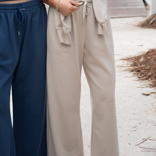 SAND TERRY CLOTH PANTS