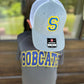 Single Letter 3D Puff Embroidery Hat (Royal/Gold)