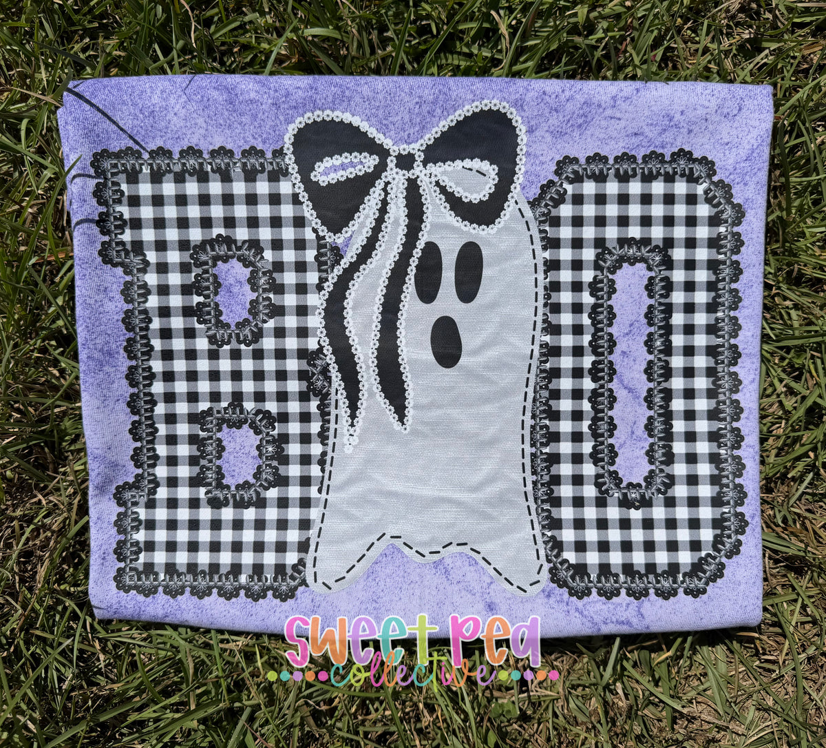 BOO (GINGHAM WITH GHOST)