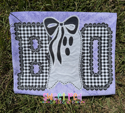 BOO (GINGHAM WITH GHOST)