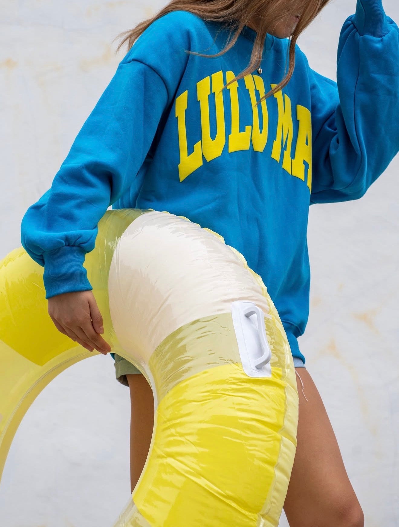 CAYENNE/YELLOW PUFF SWEATSHIRT