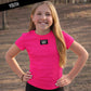HOT PINK KIDS BABY DOLL TOP