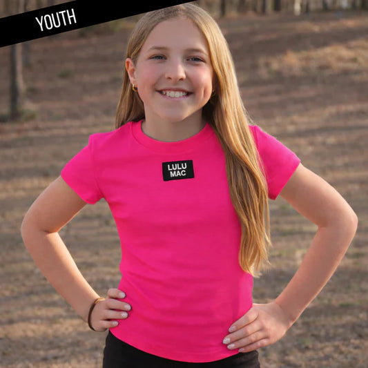 HOT PINK KIDS BABY DOLL TOP