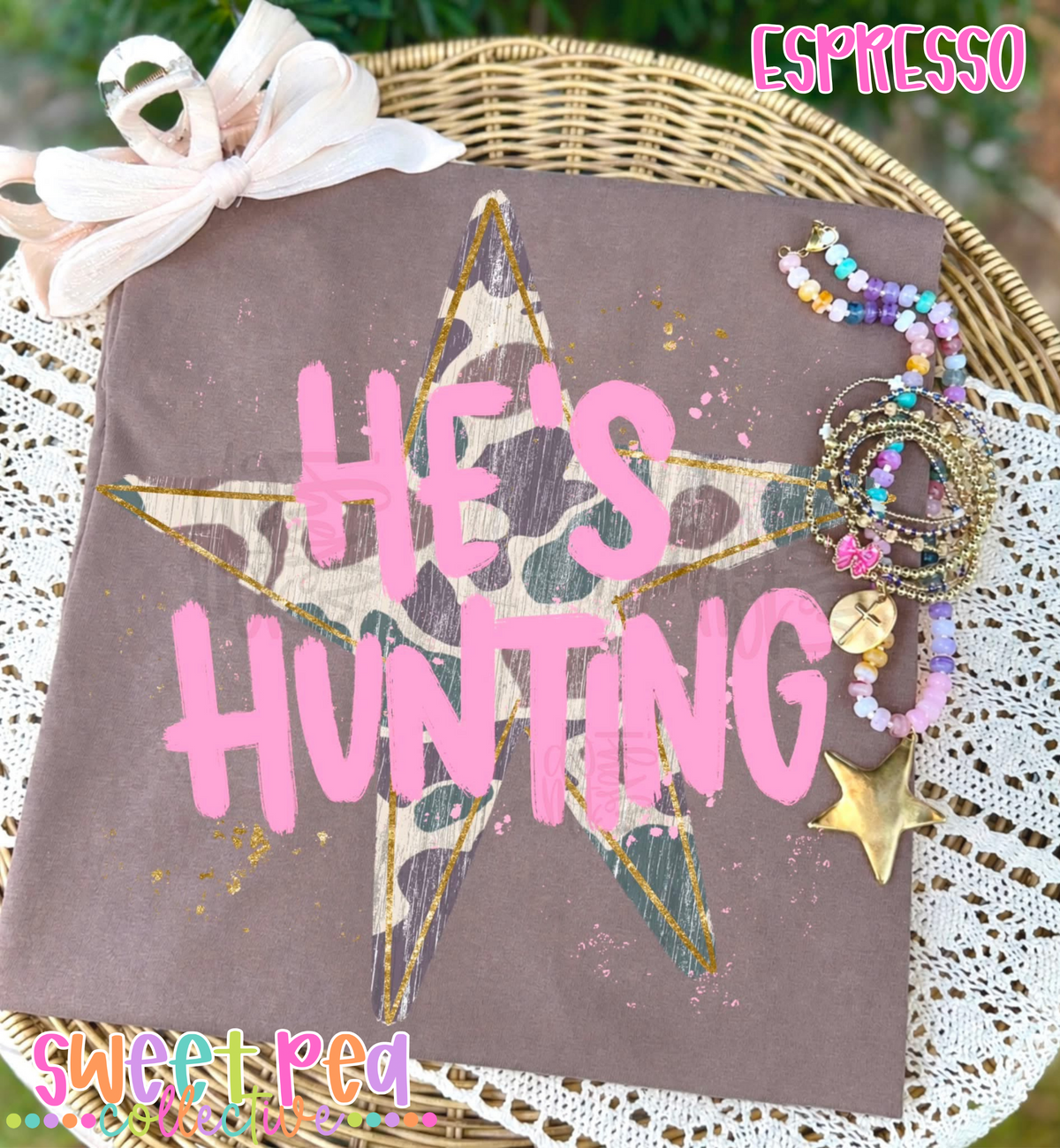 HE'S HUNTING