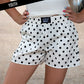 WHITE/BLACK POLKA DOT KIDS SHORTS